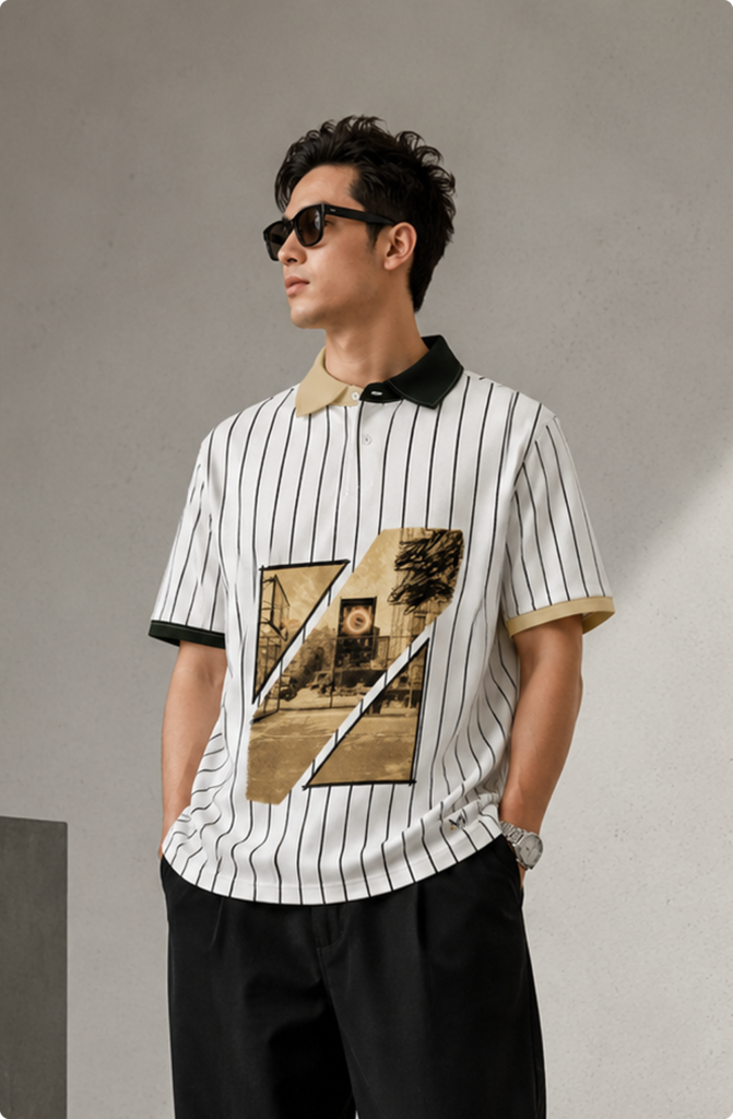 Manomento Golden Frame Polo with a sepia photographic panel